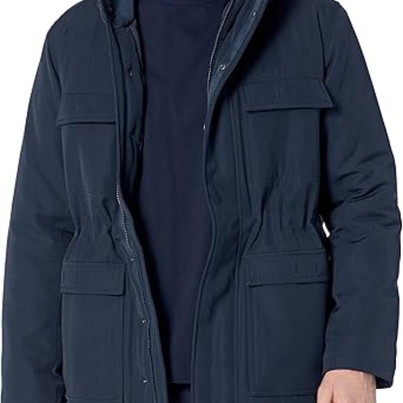 COPY - AMAZON Essentials Men's 2XL Lined Parka Water-Repellent Navy Relaxed-Fit… - Picture 2 of 7
